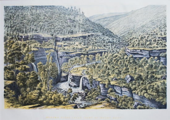 Wikioo.org – La Enciclopedia de las Bellas Artes - Pintura, Obras de arte de Eugene Von Guerard - River Falls Moroka