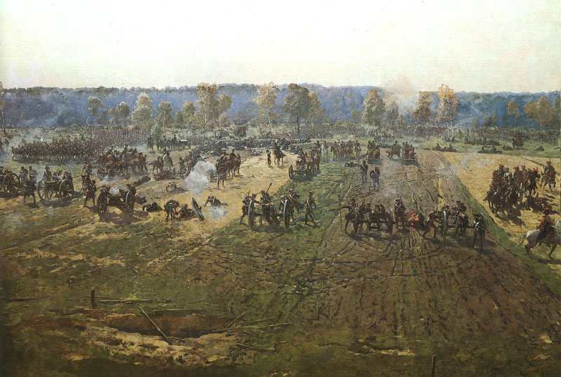 WikiOO.org - Енциклопедия за изящни изкуства - Живопис, Произведения на изкуството Franz Alexeevich Roubaud - Battle Of Borodino (detail)