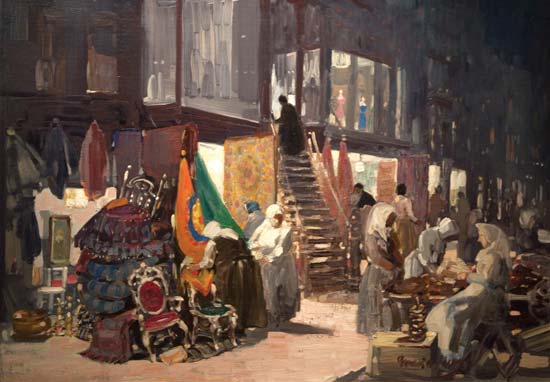 WikiOO.org - Encyclopedia of Fine Arts - Maalaus, taideteos George Benjamin Luks - Allen Street
