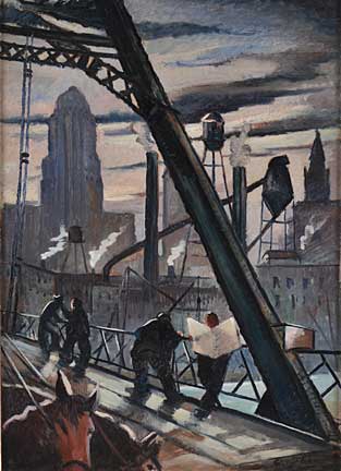 WikiOO.org - Enciclopedia of Fine Arts - Pictura, lucrări de artă George Benjamin Luks - City Scene