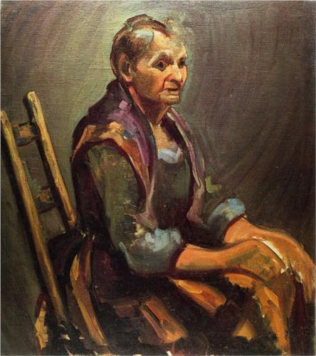 WikiOO.org - Εγκυκλοπαίδεια Καλών Τεχνών - Ζωγραφική, έργα τέχνης George Benjamin Luks - Old Woman