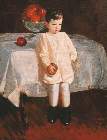 WikiOO.org - Güzel Sanatlar Ansiklopedisi - Resim, Resimler George Benjamin Luks - Sulky Boy