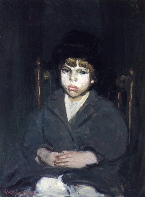 Wikioo.org - The Encyclopedia of Fine Arts - Painting, Artwork by George Benjamin Luks - The Black Hat