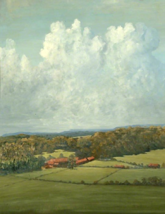 WikiOO.org - Encyclopedia of Fine Arts - Maleri, Artwork George Edwards - Tyting Farm