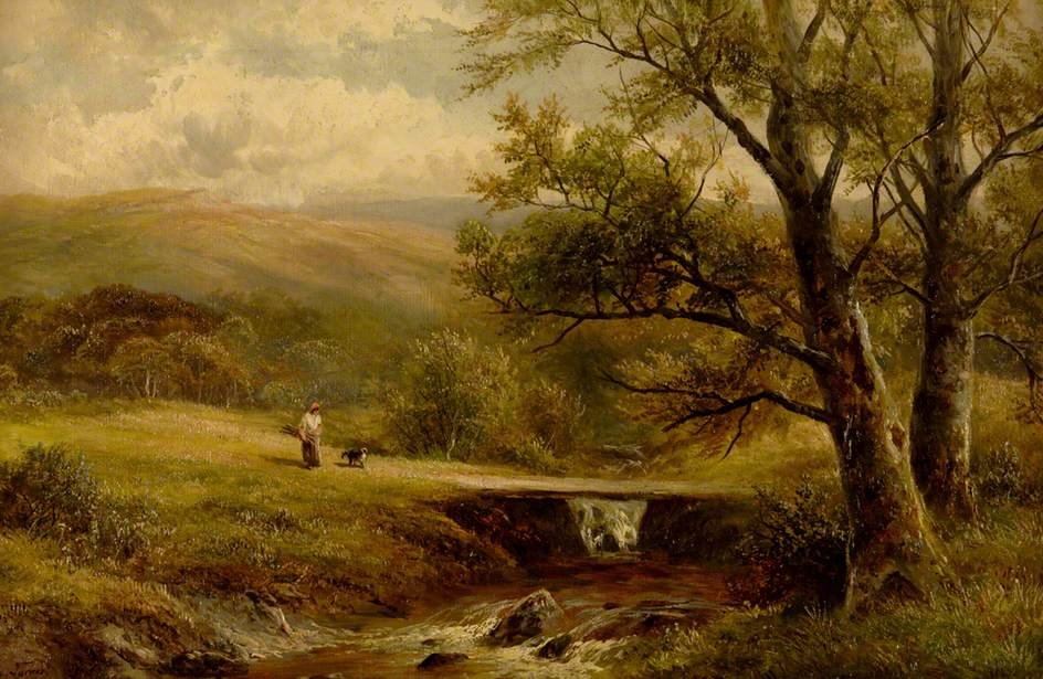 Wikioo.org - The Encyclopedia of Fine Arts - Painting, Artwork by George Turner - Mountain Stream