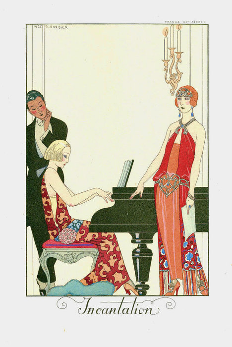 Wikioo.org - The Encyclopedia of Fine Arts - Painting, Artwork by Georges Barbier - Incantation