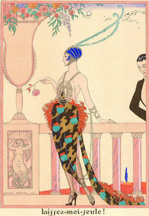 Wikioo.org - The Encyclopedia of Fine Arts - Painting, Artwork by Georges Barbier - Laissez-moi Seule
