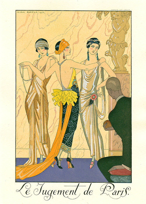 WikiOO.org - Encyclopedia of Fine Arts - Malba, Artwork Georges Barbier - Le Jugement De Paris