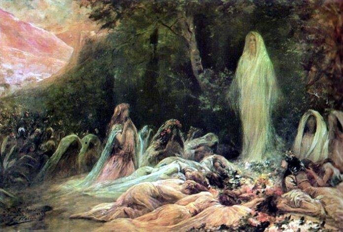 WikiOO.org - Encyclopedia of Fine Arts - Maleri, Artwork Georges Jules Victor Clairin - The Distant Princess