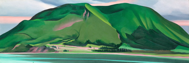 Wikioo.org - The Encyclopedia of Fine Arts - Painting, Artwork by Georgia Totto O'keeffe - Green Mountains