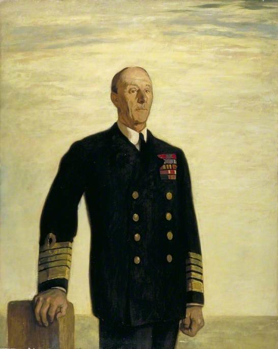 WikiOO.org - Encyclopedia of Fine Arts - Maalaus, taideteos Glyn Warren Philpot - Admiral Of The Fleet Sir
