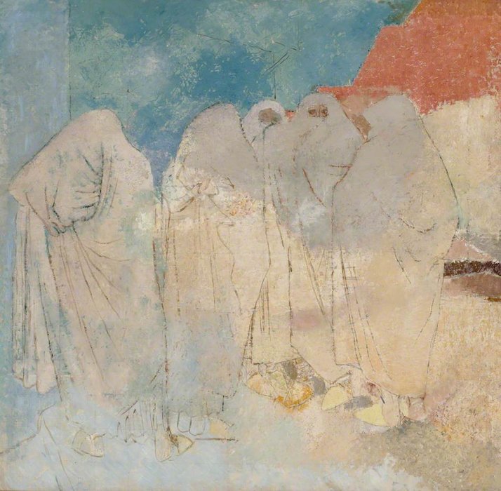 WikiOO.org - Encyclopedia of Fine Arts - Målning, konstverk Glyn Warren Philpot - Group Of Women, Marrakech