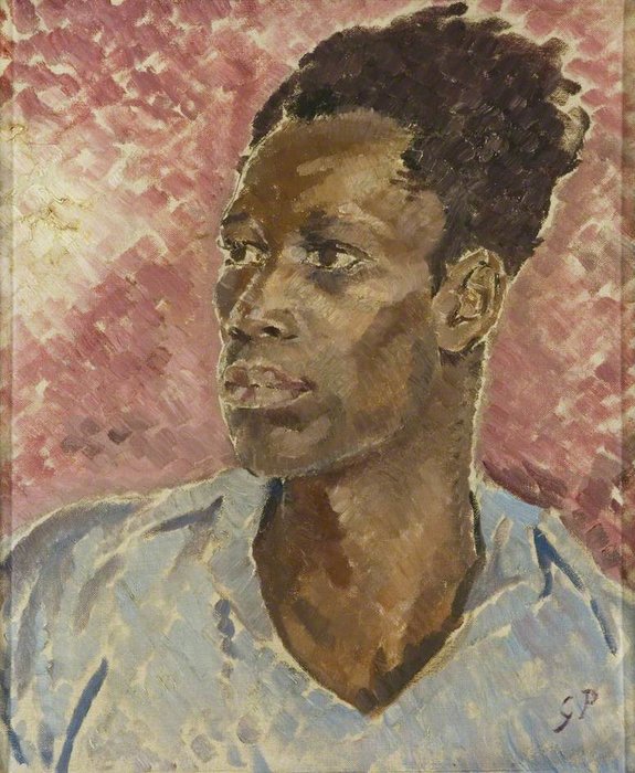 Wikioo.org – La Enciclopedia de las Bellas Artes - Pintura, Obras de arte de Glyn Warren Philpot - Cabeza de un negro