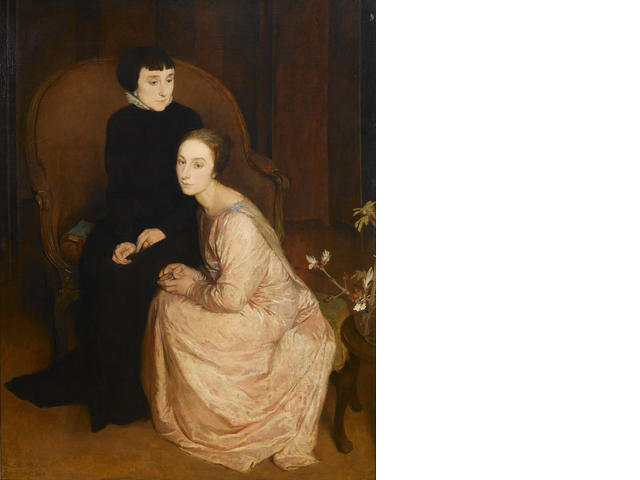 Wikioo.org - สารานุกรมวิจิตรศิลป์ - จิตรกรรม Glyn Warren Philpot - The Sisters Of The Artist