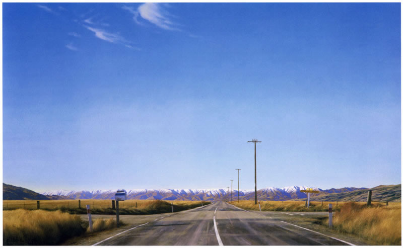 Wikioo.org - The Encyclopedia of Fine Arts - Painting, Artwork by Grahame Sydney - Boundary Road, Ida Valley