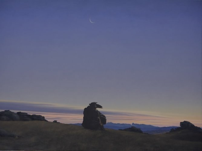 WikiOO.org - Encyclopedia of Fine Arts - Maľba, Artwork Grahame Sydney - Rock Of Ages, Rough Ridge