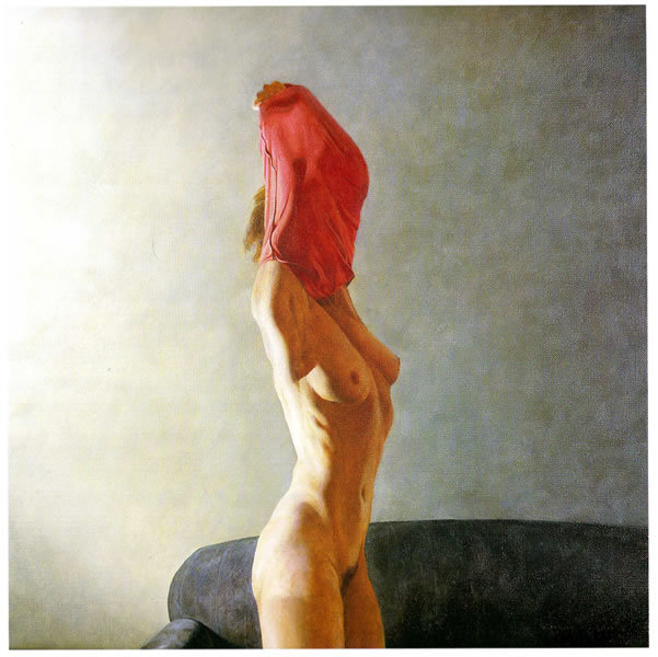 WikiOO.org - Encyclopedia of Fine Arts - Maleri, Artwork Grahame Sydney - Standing Nude