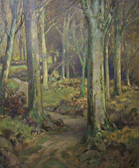 WikiOO.org - Encyclopedia of Fine Arts - Maleri, Artwork Harry Clarke - April Morning