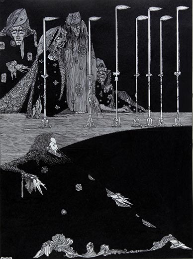 Wikioo.org - The Encyclopedia of Fine Arts - Painting, Artwork by Harry Clarke - The Pit And The Pendulum