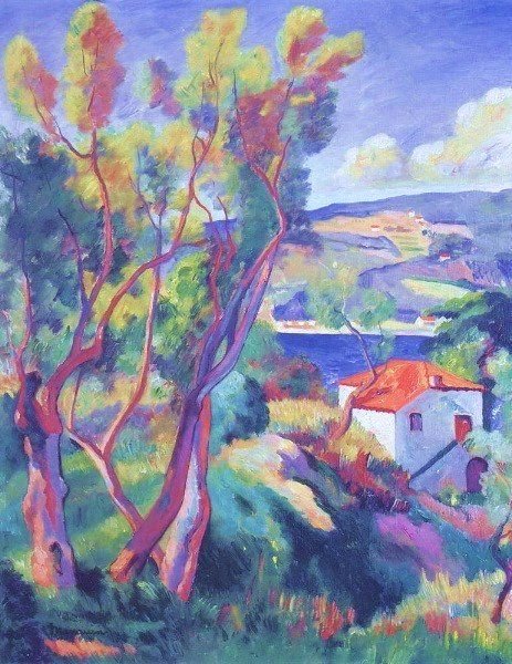 Wikioo.org - The Encyclopedia of Fine Arts - Painting, Artwork by Henri Gaudier Brzeska - Landscape In Provence