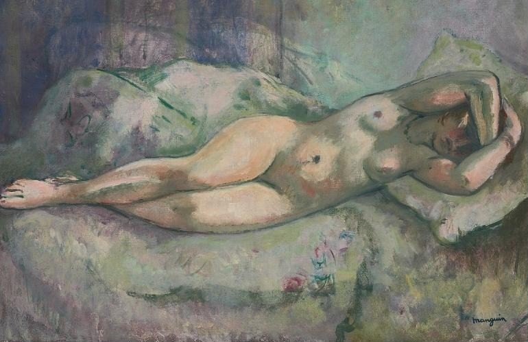 Wikoo.org - موسوعة الفنون الجميلة - اللوحة، العمل الفني Henri Gaudier Brzeska - Lying Nude