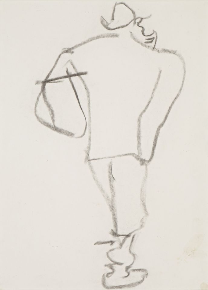 WikiOO.org - Enciclopedia of Fine Arts - Pictura, lucrări de artă Henri Gaudier Brzeska - Man Walking Away