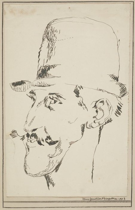 Wikioo.org - Die Enzyklopädie bildender Kunst - Malerei, Kunstwerk von Henri Gaudier Brzeska - Porträt von Horace Brodzky