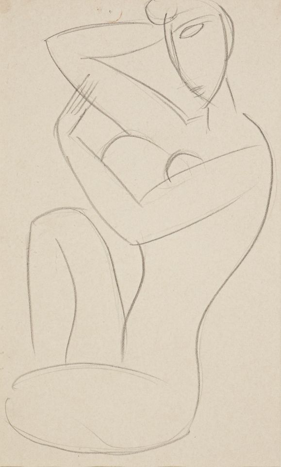 WikiOO.org - Enciclopedia of Fine Arts - Pictura, lucrări de artă Henri Gaudier Brzeska - Seated Woman