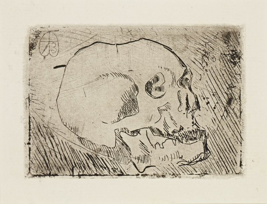WikiOO.org - Güzel Sanatlar Ansiklopedisi - Resim, Resimler Henri Gaudier Brzeska - Skull