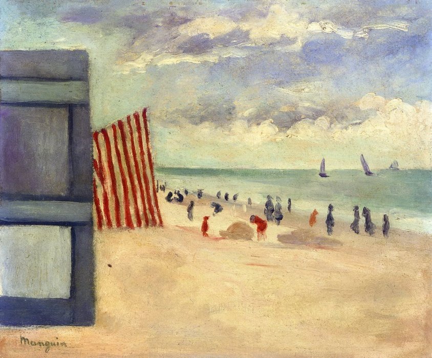 WikiOO.org - Енциклопедія образотворчого мистецтва - Живопис, Картини
 Henri Gaudier Brzeska - The Beach At Touquet