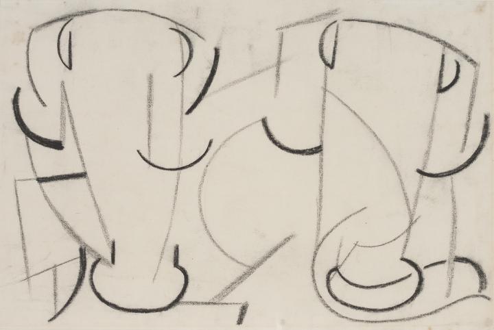 Wikioo.org - สารานุกรมวิจิตรศิลป์ - จิตรกรรม Henri Gaudier Brzeska - Two Cow Heads