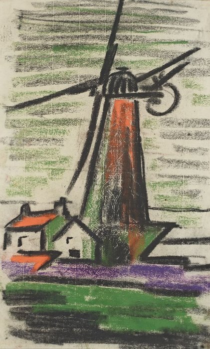 WikiOO.org - Encyclopedia of Fine Arts - Malba, Artwork Henri Gaudier Brzeska - Windmill