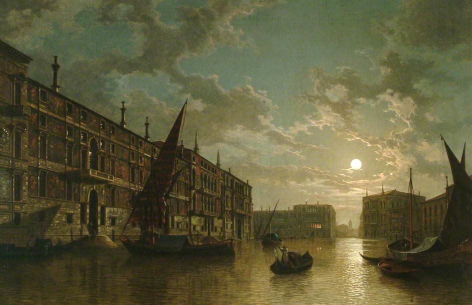 WikiOO.org - Enciclopédia das Belas Artes - Pintura, Arte por Henry Pether - Venice By Moonlight