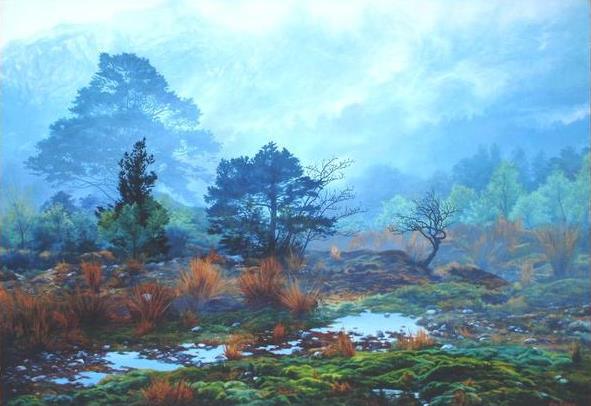 Wikioo.org - สารานุกรมวิจิตรศิลป์ - จิตรกรรม Ian John Hornak - Scottish Landscape