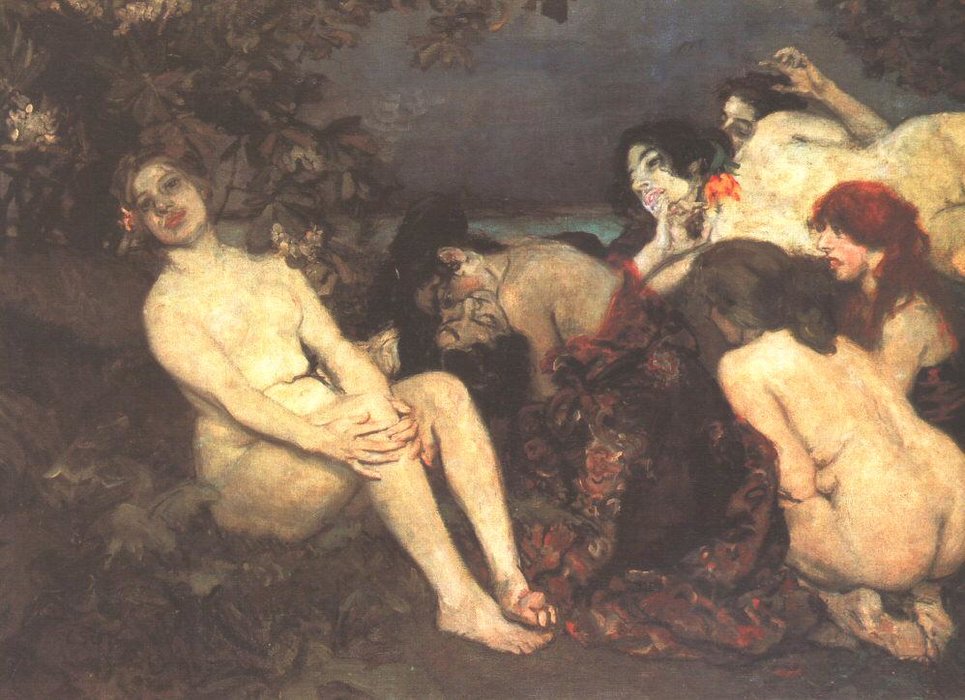 Wikioo.org - The Encyclopedia of Fine Arts - Painting, Artwork by Istvan Csok - Vampires