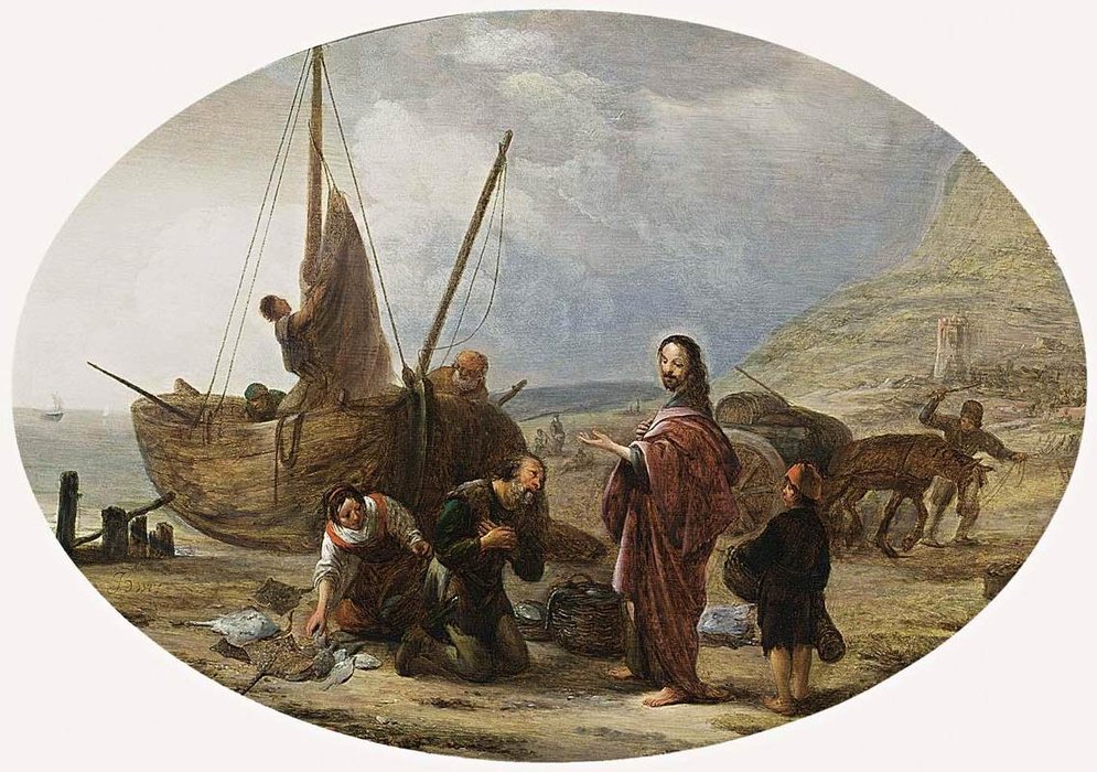 Wikioo.org - The Encyclopedia of Fine Arts - Painting, Artwork by Jacob Willemsz De Wet - The Calling Of St Peter And St Andrew