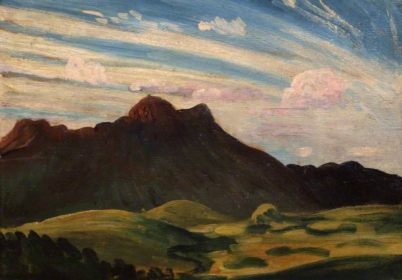 Wikioo.org – L'Enciclopedia delle Belle Arti - Pittura, Opere di James Dickson Innes - Arenig, soleggiato Sera