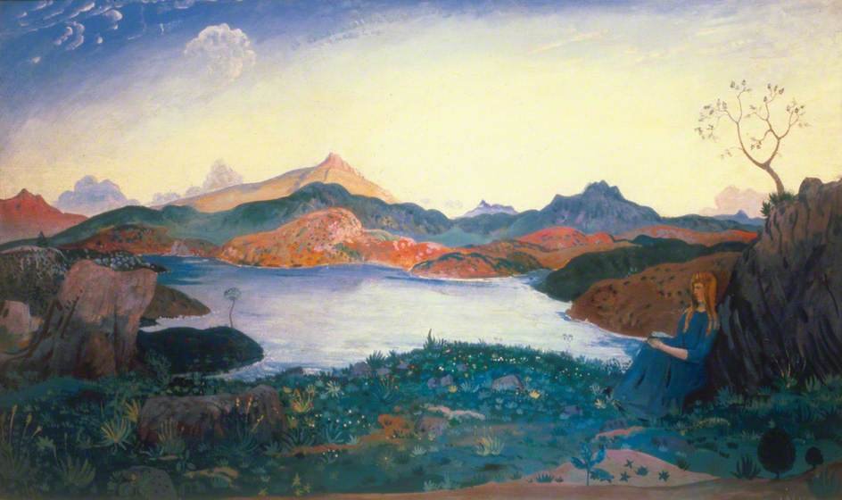 WikiOO.org - Εγκυκλοπαίδεια Καλών Τεχνών - Ζωγραφική, έργα τέχνης James Dickson Innes - Garn Lake