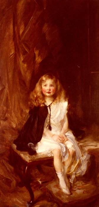Wikioo.org - The Encyclopedia of Fine Arts - Painting, Artwork by James Jebusa Shannon - Bridget, Daughter Of Harold Nickols