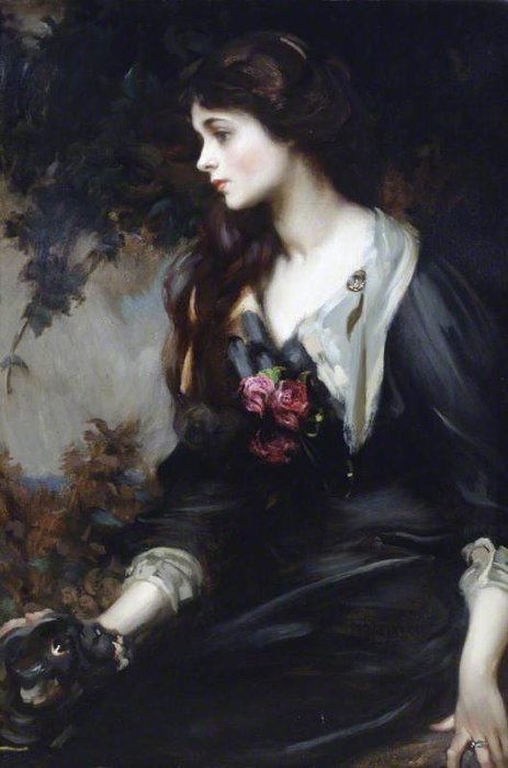 WikiOO.org - Encyclopedia of Fine Arts - Maleri, Artwork James Jebusa Shannon - Lady Marjorie Manners