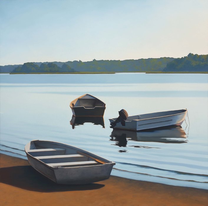 Wikioo.org - The Encyclopedia of Fine Arts - Painting, Artwork by James Netherlands - Morning Skiffs
