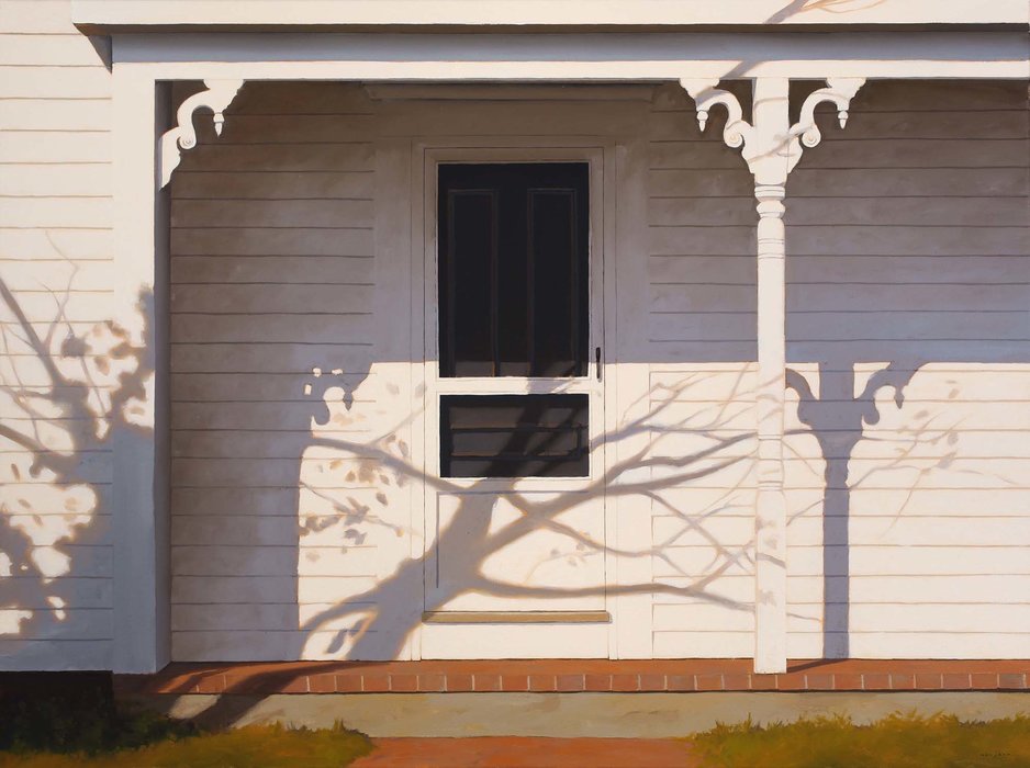 Wikioo.org - The Encyclopedia of Fine Arts - Painting, Artwork by James Netherlands - Porch Shadows