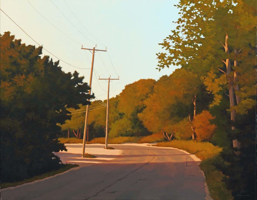 Wikioo.org - The Encyclopedia of Fine Arts - Painting, Artwork by James Netherlands - Road By The Pond
