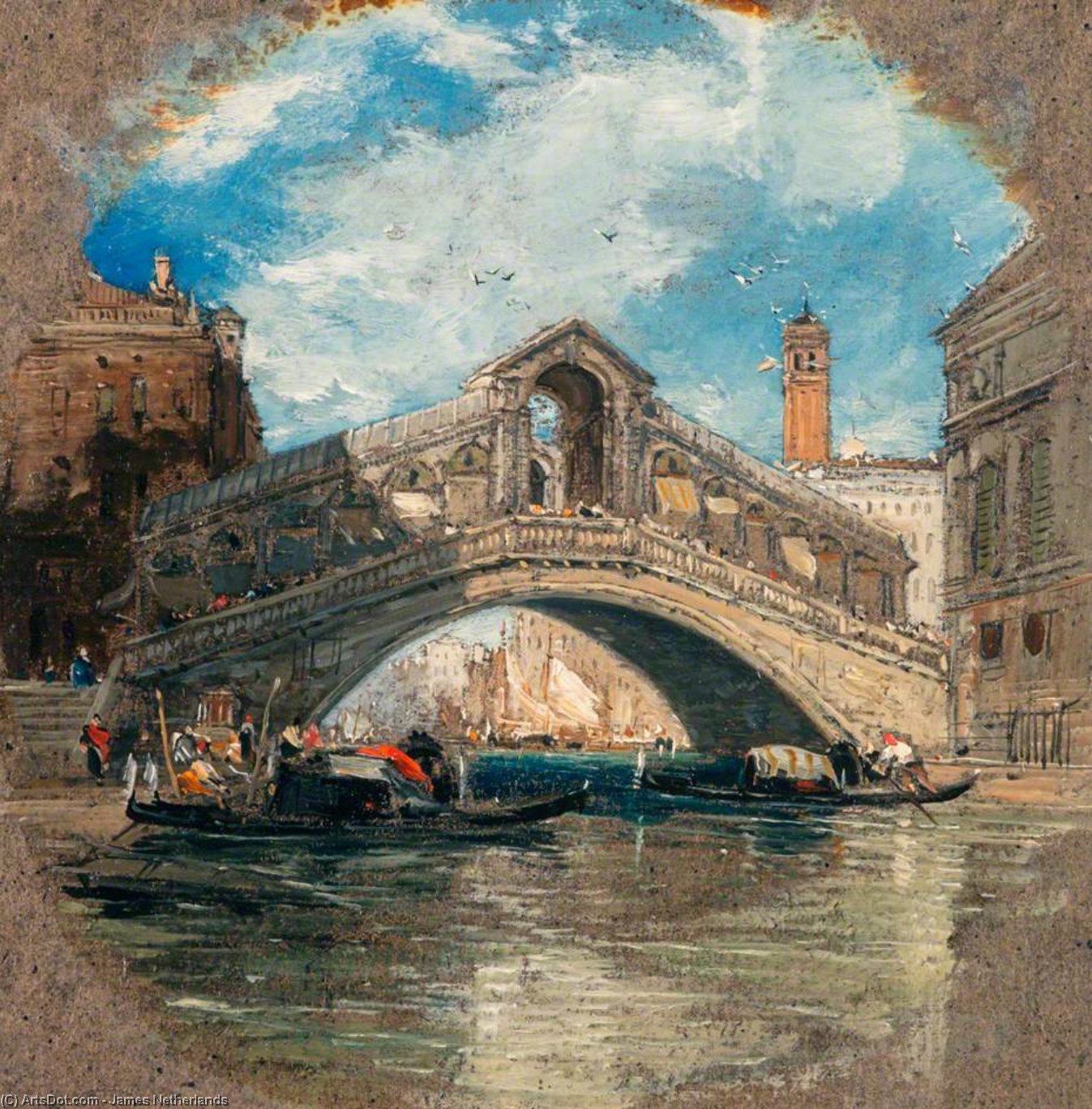 WikiOO.org - Encyclopedia of Fine Arts - Maleri, Artwork James Netherlands - The Rialto, Venice