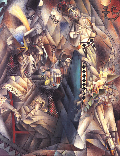 Wikioo.org - The Encyclopedia of Fine Arts - Painting, Artwork by Jean Dominique Antony Metzinger - Dancer In A Café
