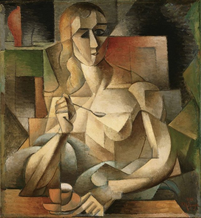 Wikioo.org - The Encyclopedia of Fine Arts - Painting, Artwork by Jean Dominique Antony Metzinger - Le Goûter (tea Time)