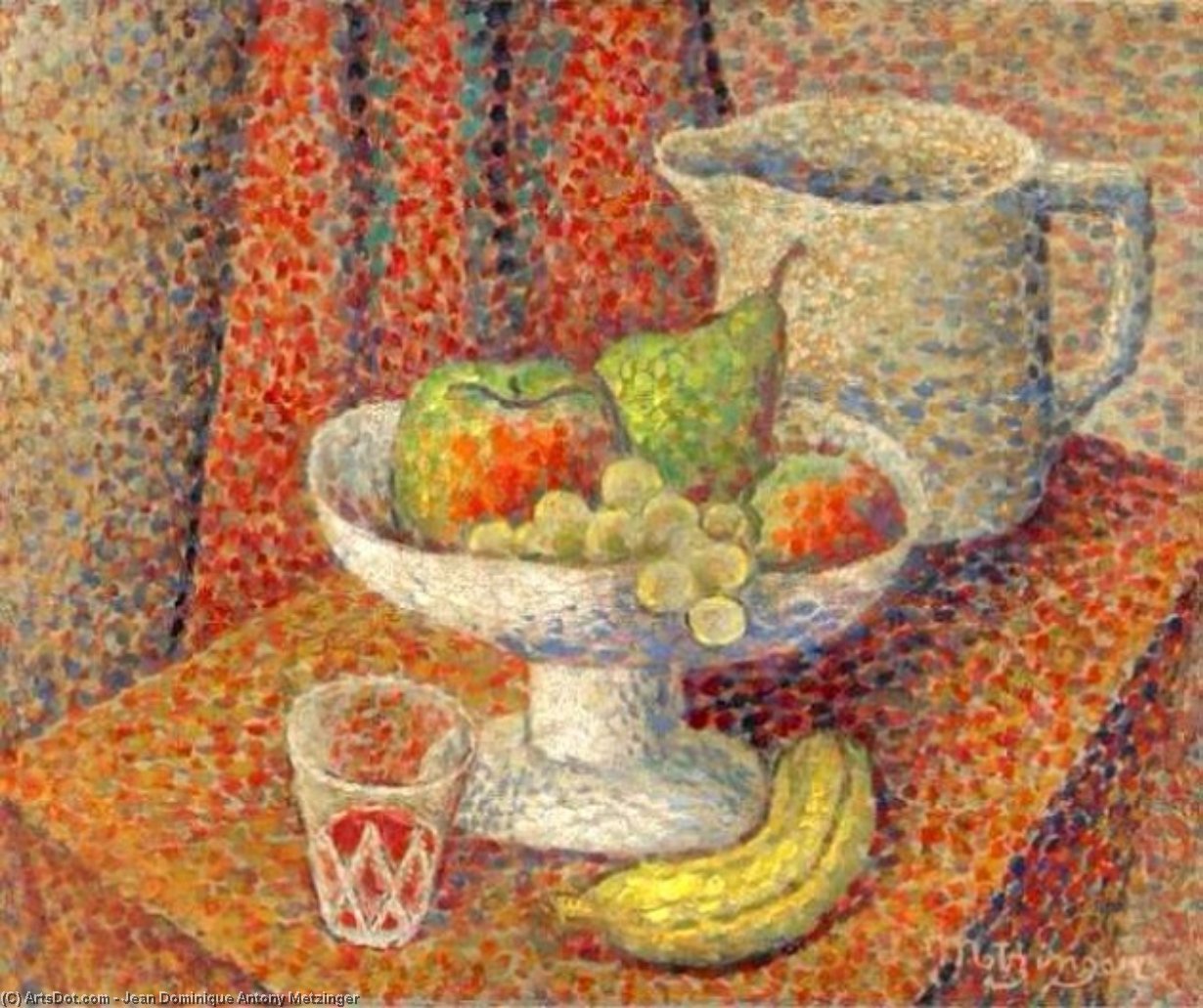 Wikioo.org - The Encyclopedia of Fine Arts - Painting, Artwork by Jean Dominique Antony Metzinger - Nature Morte