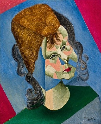 Wikioo.org - Bách khoa toàn thư về mỹ thuật - Vẽ tranh, Tác phẩm nghệ thuật Jean Dominique Antony Metzinger - Portrait Cubiste D'odette, Fille De L'artiste