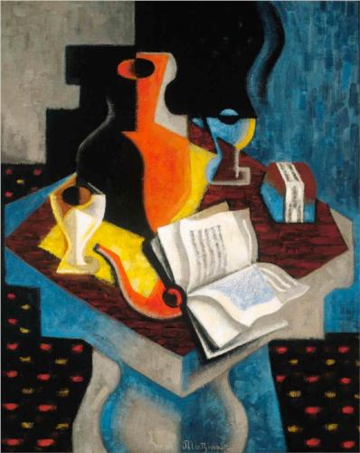 Wikioo.org - The Encyclopedia of Fine Arts - Painting, Artwork by Jean Dominique Antony Metzinger - Still Life