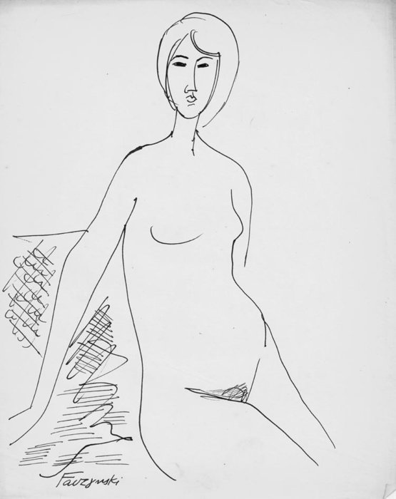 Wikioo.org – La Enciclopedia de las Bellas Artes - Pintura, Obras de arte de Jerzy Faczynski - desnudo